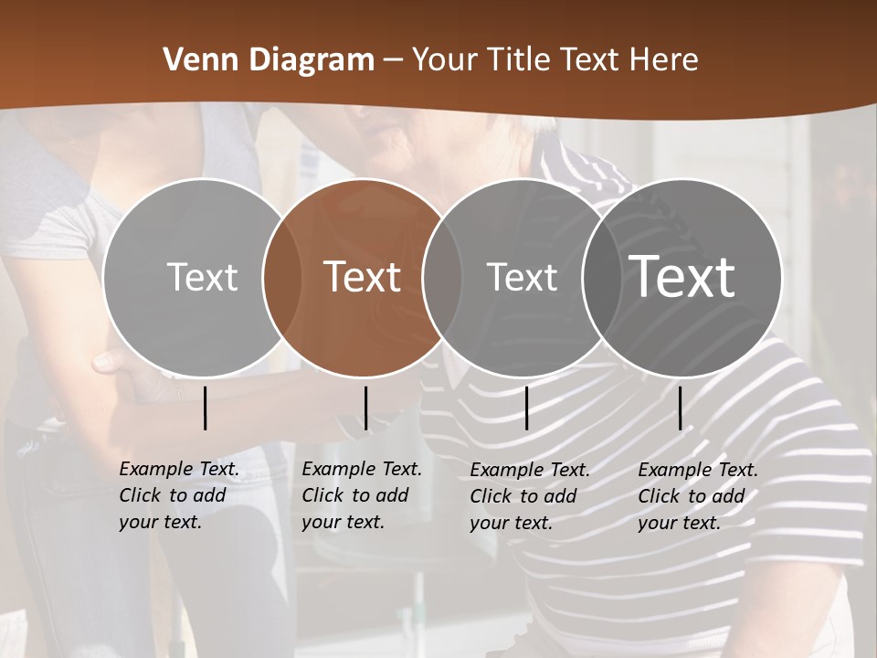 A Woman Helping A Woman With A Toothbrush PowerPoint Template