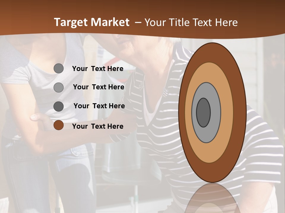 A Woman Helping A Woman With A Toothbrush PowerPoint Template