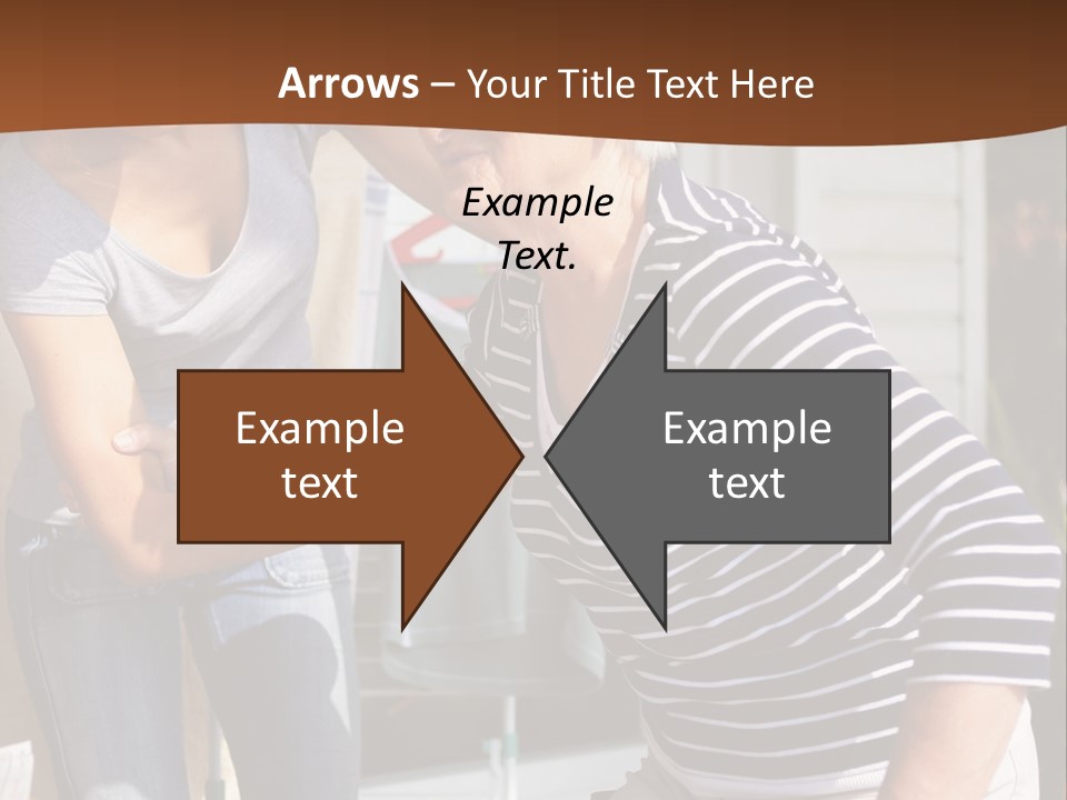 A Woman Helping A Woman With A Toothbrush PowerPoint Template