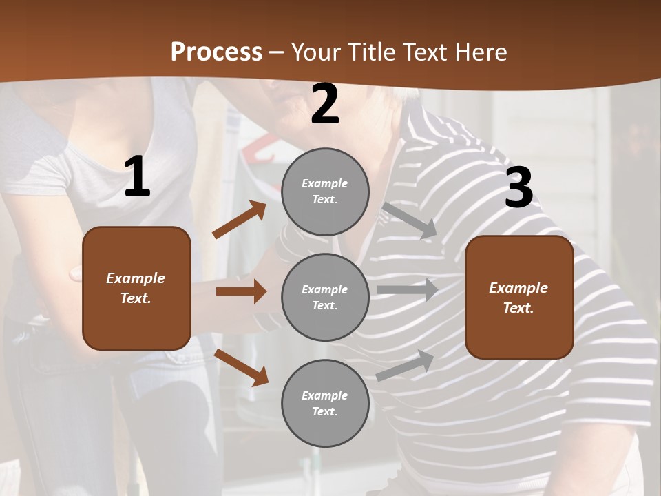 A Woman Helping A Woman With A Toothbrush PowerPoint Template