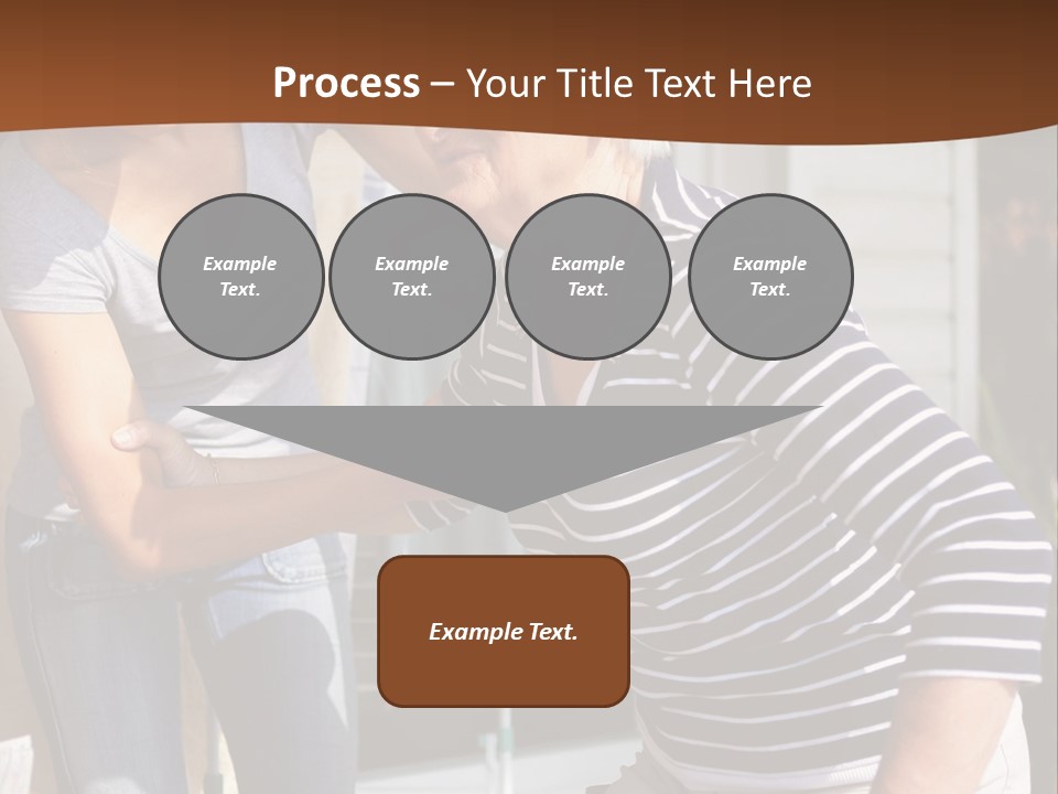 A Woman Helping A Woman With A Toothbrush PowerPoint Template