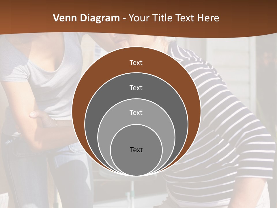 A Woman Helping A Woman With A Toothbrush PowerPoint Template