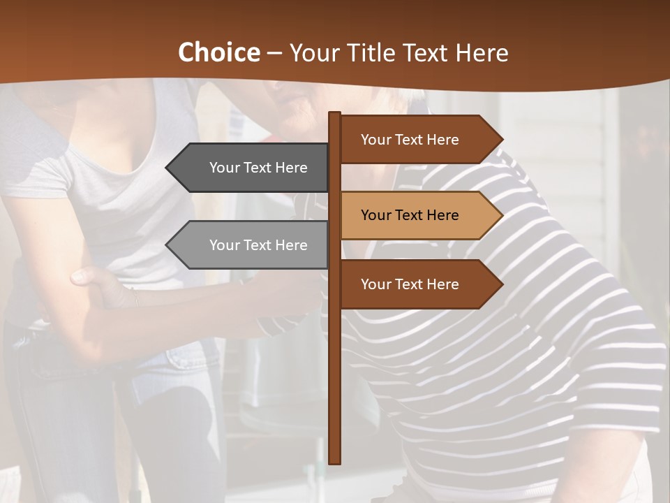 A Woman Helping A Woman With A Toothbrush PowerPoint Template