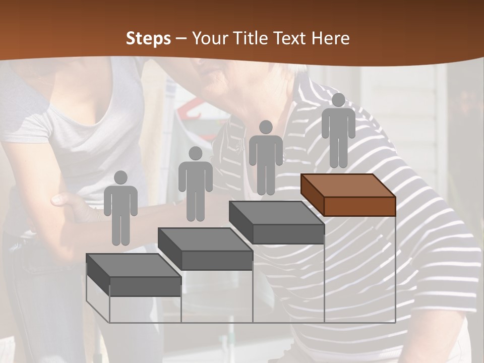 A Woman Helping A Woman With A Toothbrush PowerPoint Template