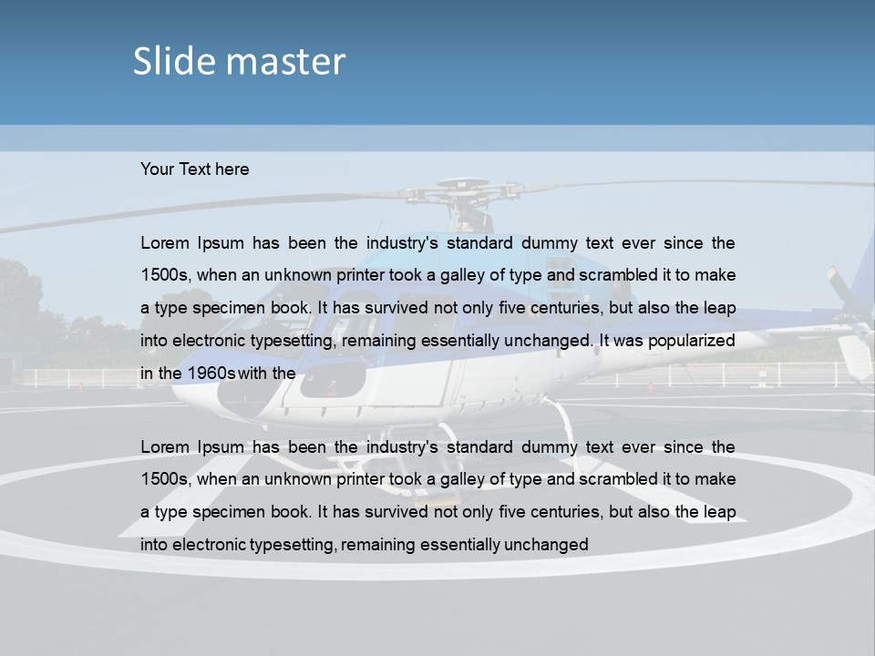 Helicopter PowerPoint Template