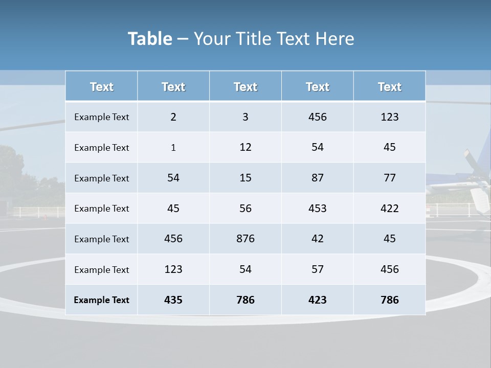 Helicopter PowerPoint Template