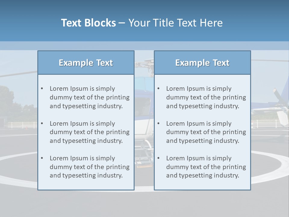 Helicopter PowerPoint Template