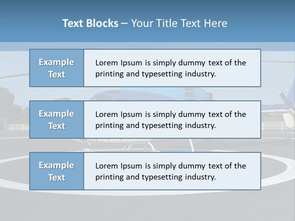 Helicopter PowerPoint Template