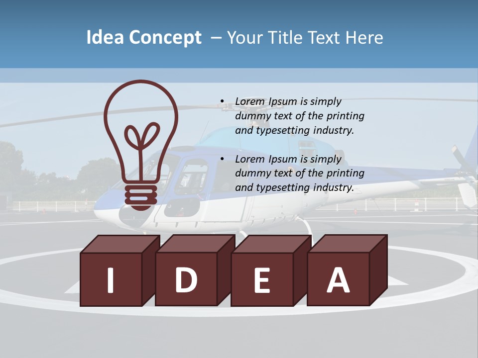 Helicopter PowerPoint Template