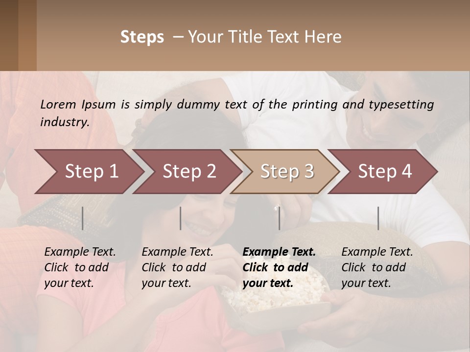 A Man And Woman Sitting On A Couch Eating Popcorn PowerPoint Template
