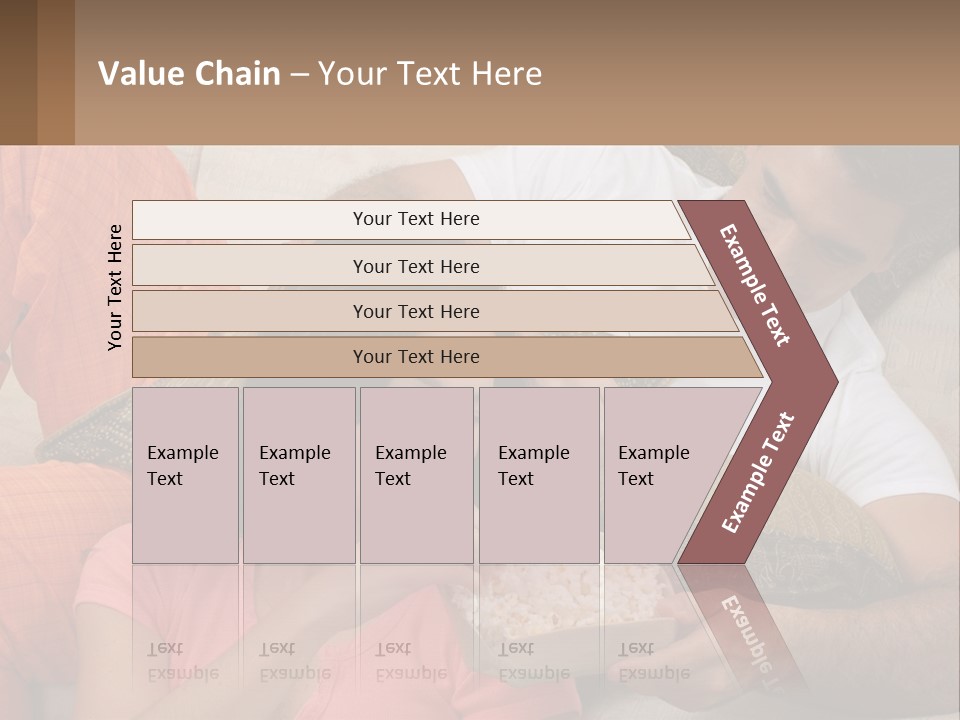 A Man And Woman Sitting On A Couch Eating Popcorn PowerPoint Template