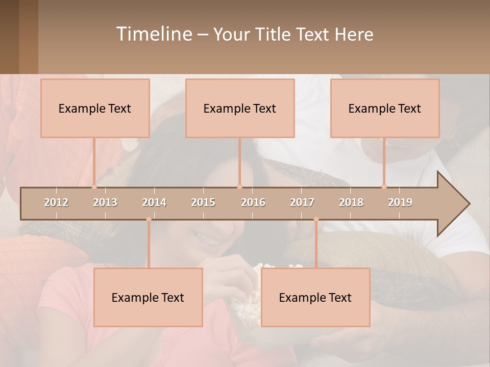 A Man And Woman Sitting On A Couch Eating Popcorn PowerPoint Template