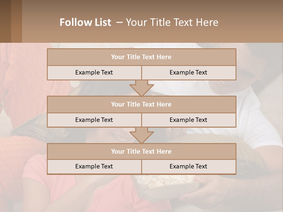 A Man And Woman Sitting On A Couch Eating Popcorn PowerPoint Template