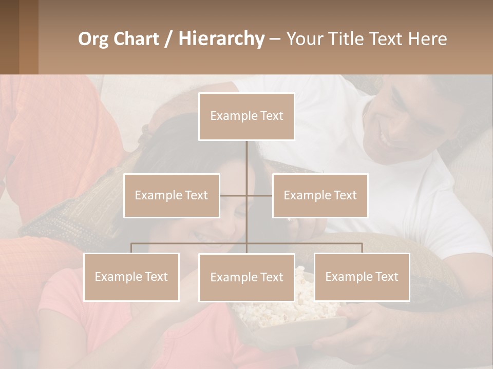 A Man And Woman Sitting On A Couch Eating Popcorn PowerPoint Template