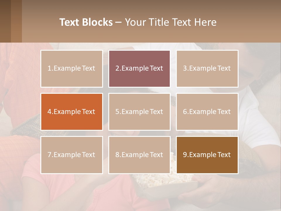 A Man And Woman Sitting On A Couch Eating Popcorn PowerPoint Template