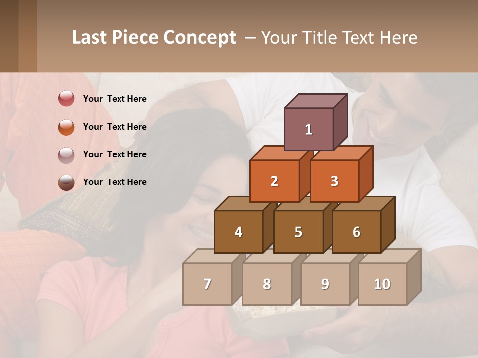 A Man And Woman Sitting On A Couch Eating Popcorn PowerPoint Template