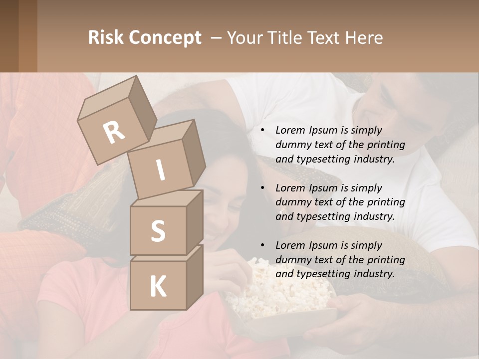 A Man And Woman Sitting On A Couch Eating Popcorn PowerPoint Template