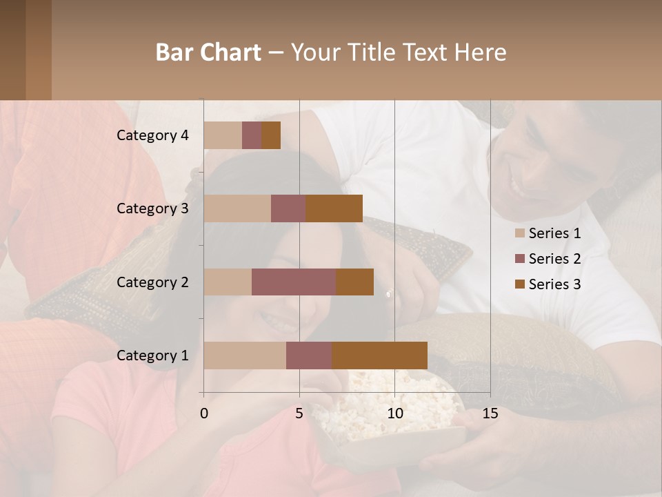A Man And Woman Sitting On A Couch Eating Popcorn PowerPoint Template