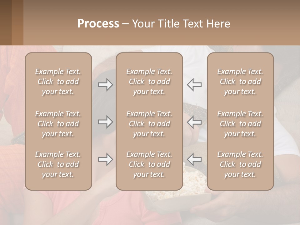 A Man And Woman Sitting On A Couch Eating Popcorn PowerPoint Template