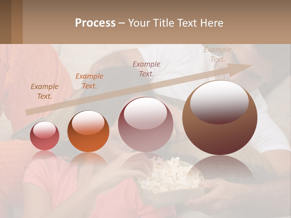 A Man And Woman Sitting On A Couch Eating Popcorn PowerPoint Template