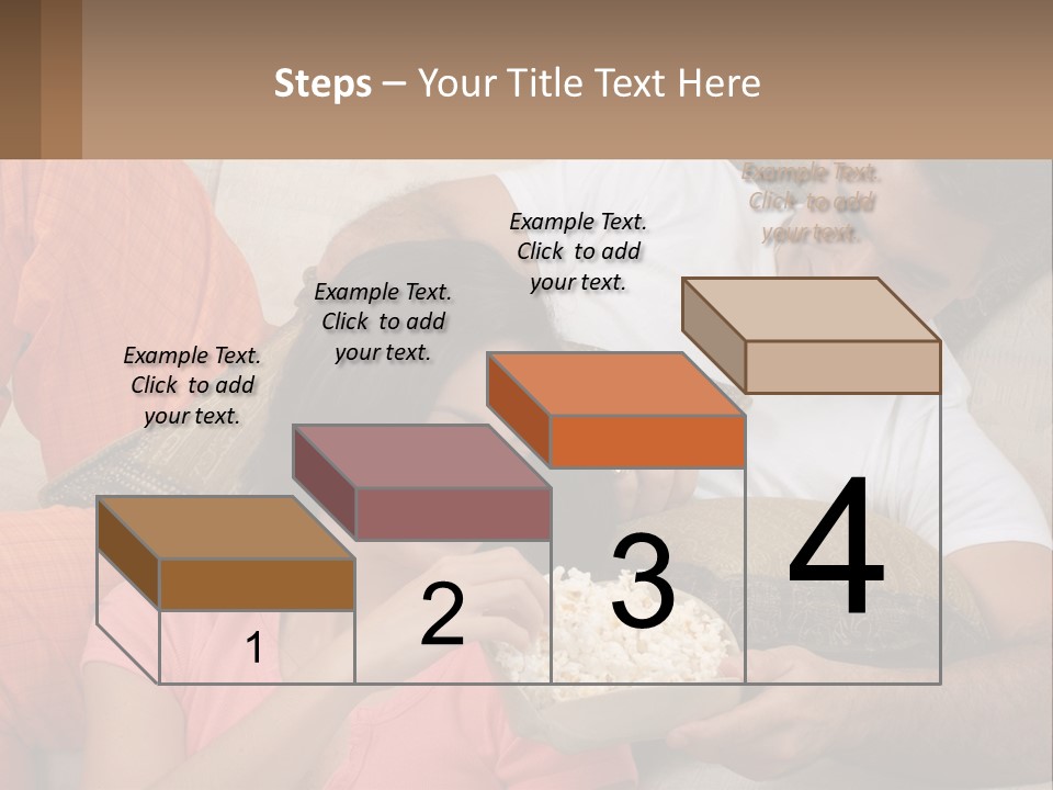 A Man And Woman Sitting On A Couch Eating Popcorn PowerPoint Template