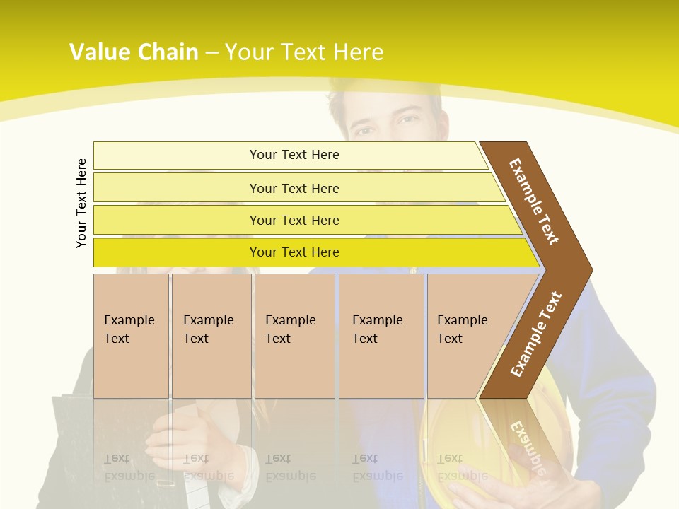 A Man And A Woman Holding A Yellow Hard Hat PowerPoint Template
