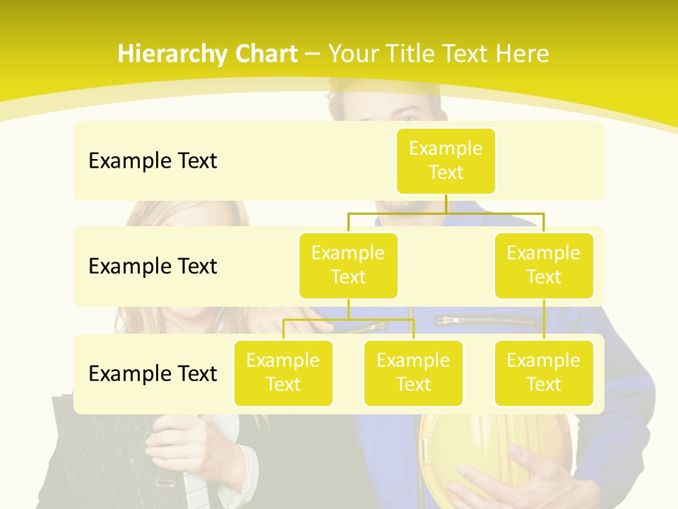 A Man And A Woman Holding A Yellow Hard Hat PowerPoint Template