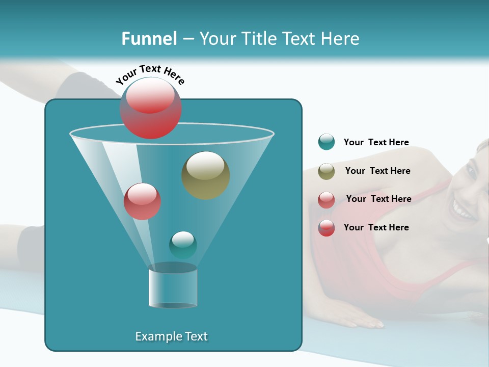 A Woman Doing A Yoga Pose On A Blue Mat PowerPoint Template