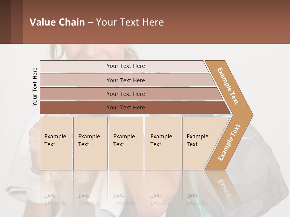 A Woman Is Holding A Water Bottle And A Gym Bag PowerPoint Template