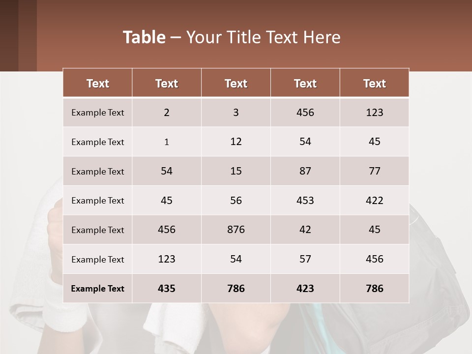 A Woman Is Holding A Water Bottle And A Gym Bag PowerPoint Template