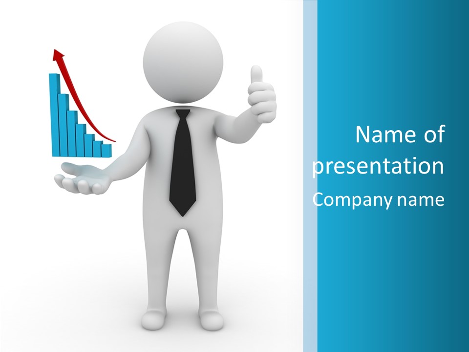 A Person In A Tie Giving A Thumbs Up PowerPoint Template