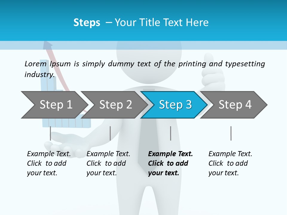 A Person In A Tie Giving A Thumbs Up PowerPoint Template