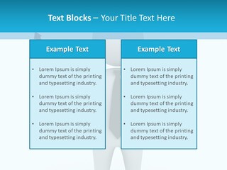 A Person In A Tie Giving A Thumbs Up PowerPoint Template