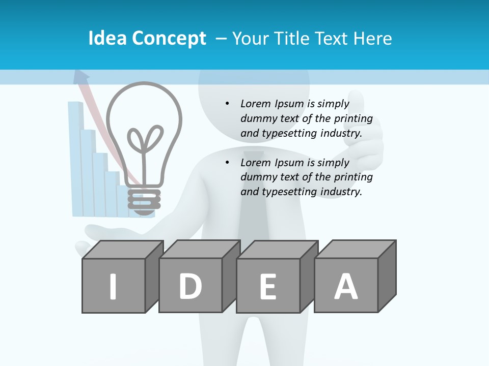 A Person In A Tie Giving A Thumbs Up PowerPoint Template