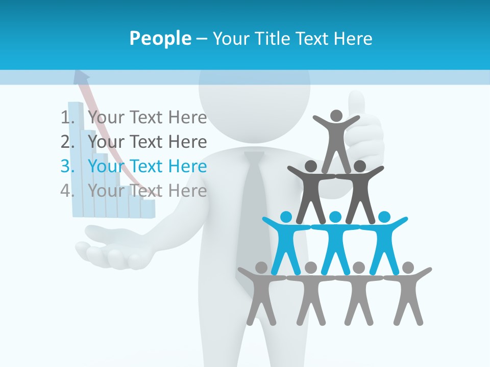 A Person In A Tie Giving A Thumbs Up PowerPoint Template