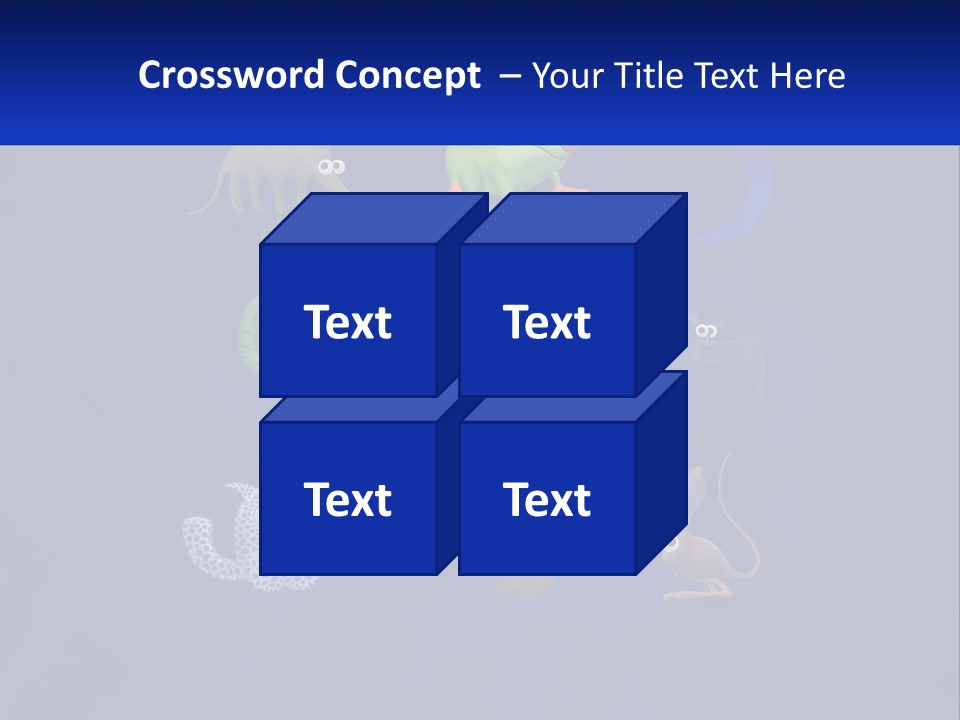 A Group Of Different Types Of Animals On A Blue Background PowerPoint Template