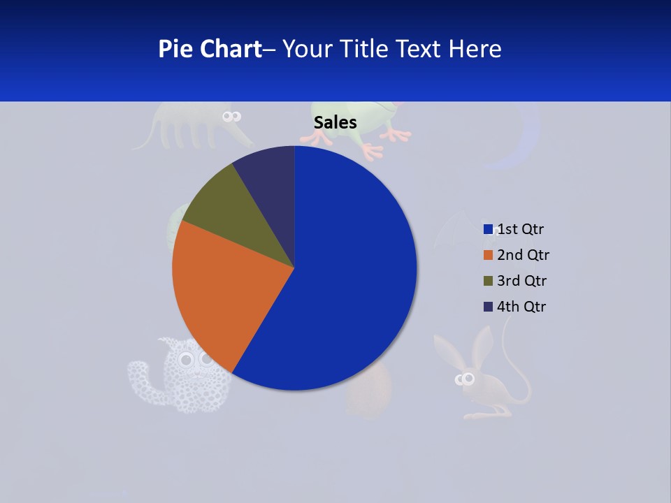 A Group Of Different Types Of Animals On A Blue Background PowerPoint Template