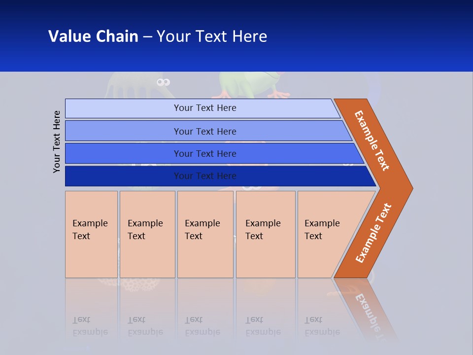 A Group Of Different Types Of Animals On A Blue Background PowerPoint Template