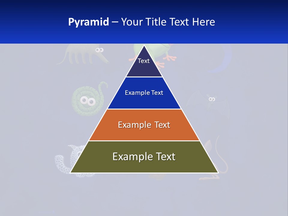 A Group Of Different Types Of Animals On A Blue Background PowerPoint Template