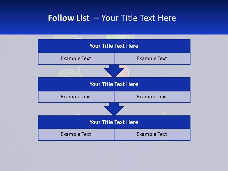 A Group Of Different Types Of Animals On A Blue Background PowerPoint Template