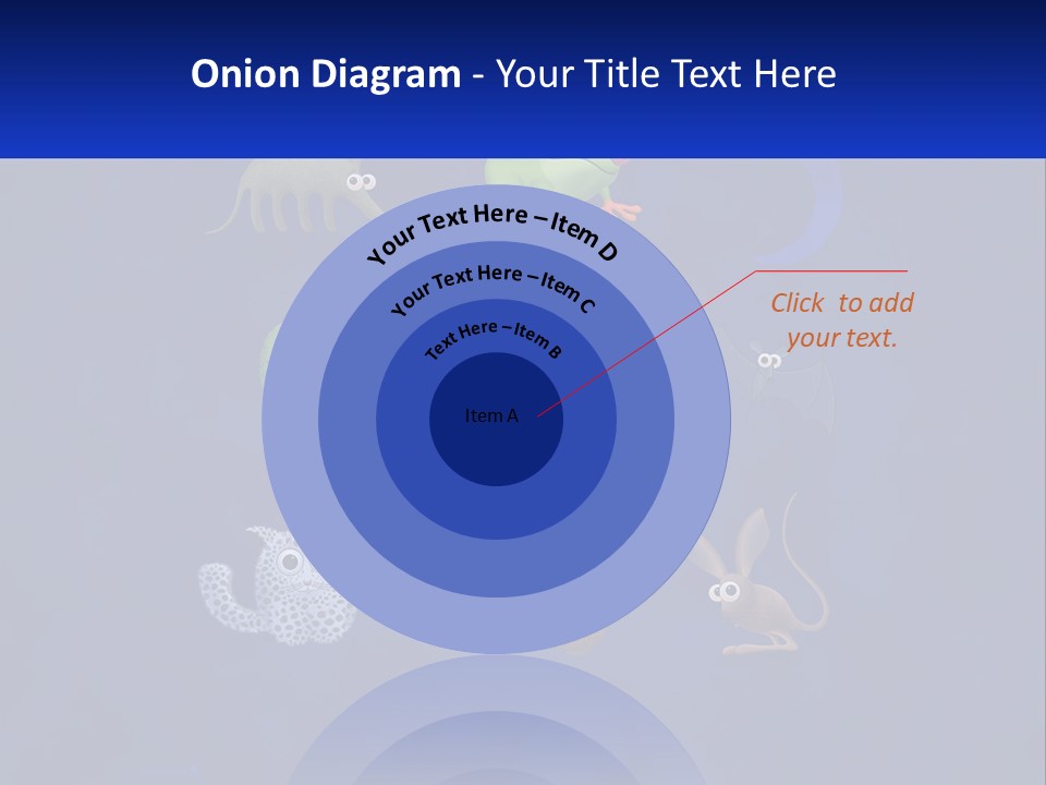 A Group Of Different Types Of Animals On A Blue Background PowerPoint Template