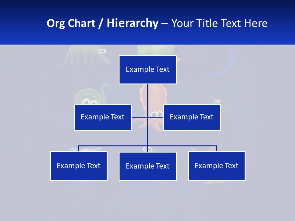 A Group Of Different Types Of Animals On A Blue Background PowerPoint Template