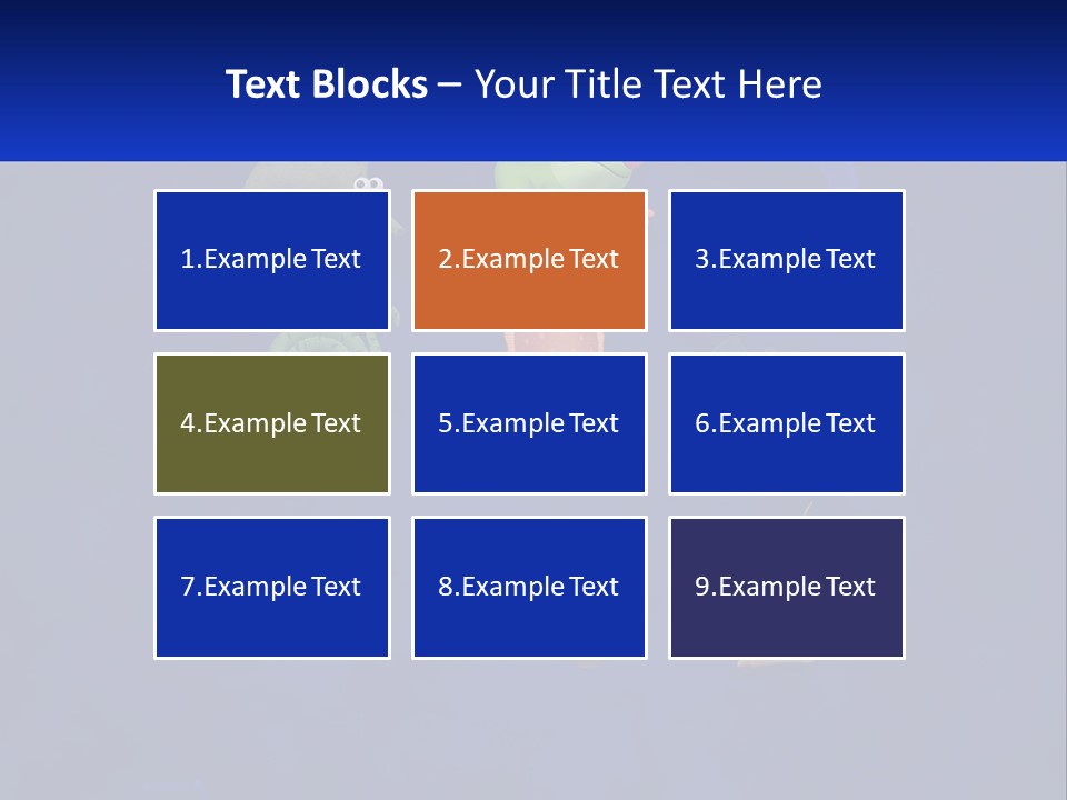 A Group Of Different Types Of Animals On A Blue Background PowerPoint Template