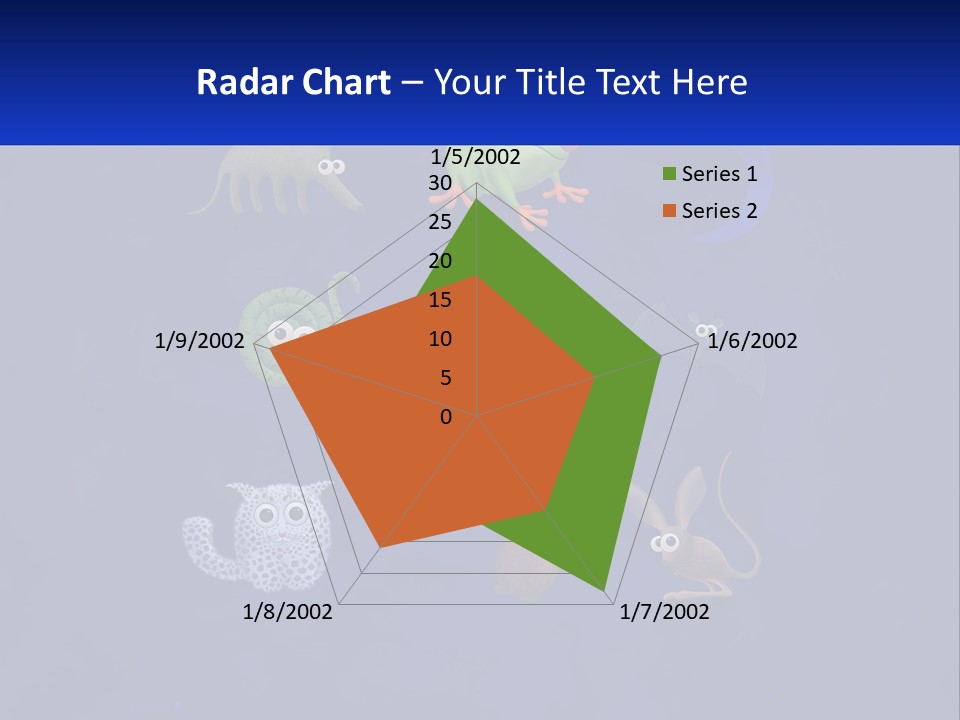 A Group Of Different Types Of Animals On A Blue Background PowerPoint Template