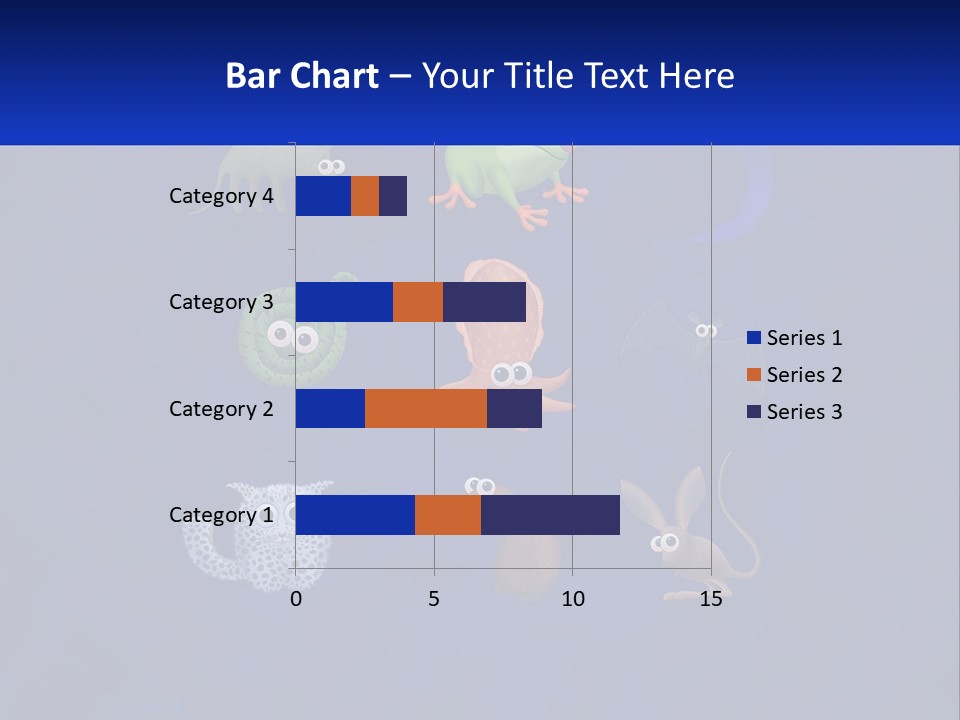 A Group Of Different Types Of Animals On A Blue Background PowerPoint Template