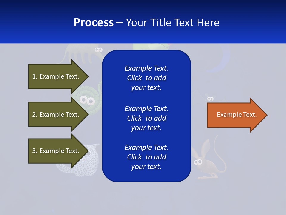 A Group Of Different Types Of Animals On A Blue Background PowerPoint Template