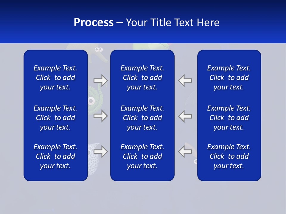 A Group Of Different Types Of Animals On A Blue Background PowerPoint Template