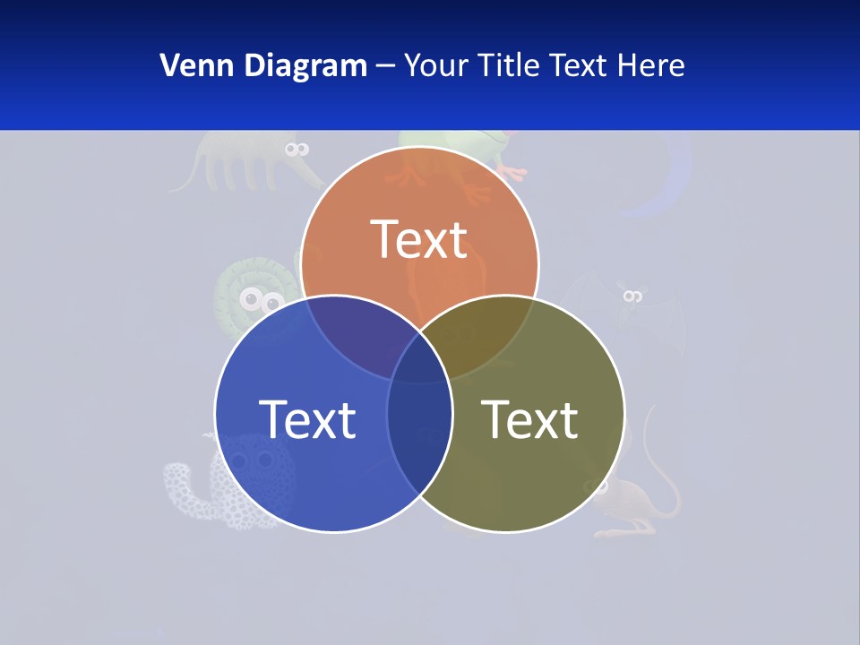 A Group Of Different Types Of Animals On A Blue Background PowerPoint Template