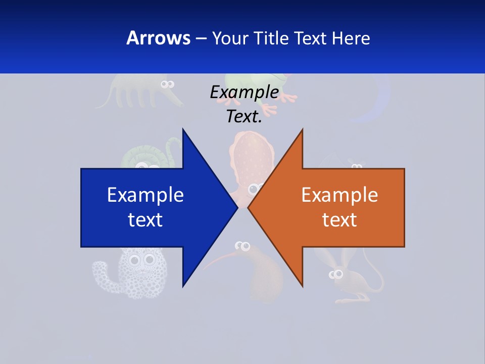 A Group Of Different Types Of Animals On A Blue Background PowerPoint Template