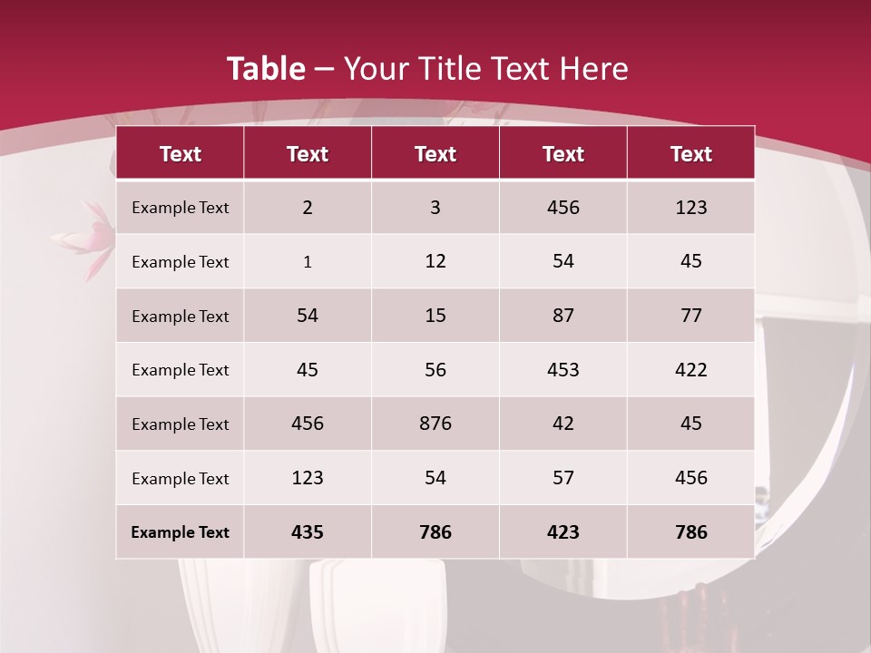 A Table With Vases And A Mirror On It PowerPoint Template